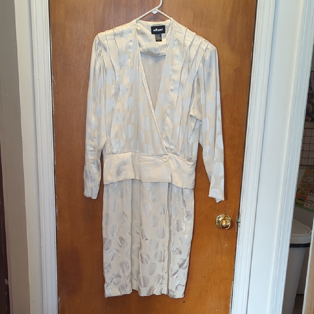 Elegant Cream Long Sleeve Dress by All That Jazz